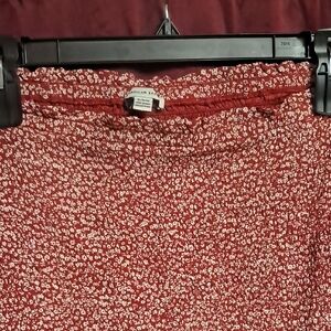 American Eagle Outfitters Red Floral Women's Skirt